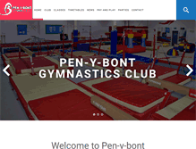 Tablet Screenshot of penybont-gymnastics.com